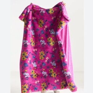 Anthropologie SOPHIE PRINTED FAUX FUR THROW BLANKET Style No.  4541611640024